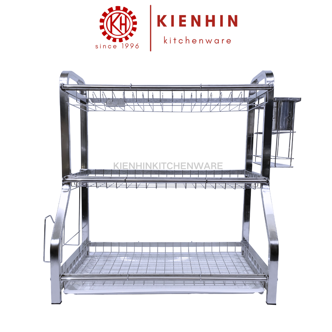 #304 S/S 3 LAYER DISH RACK / DISH HOLDER | #304不锈钢台式三层碗碟架