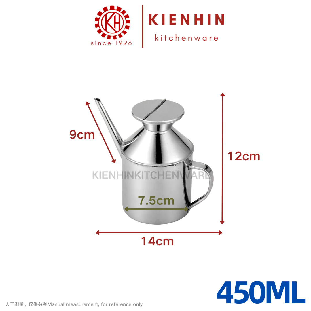 S/S OIL POT DISPENSER | S/S OIL CONTAINER | 白钢油壶 < 450ml / 550ml / 1000ml >