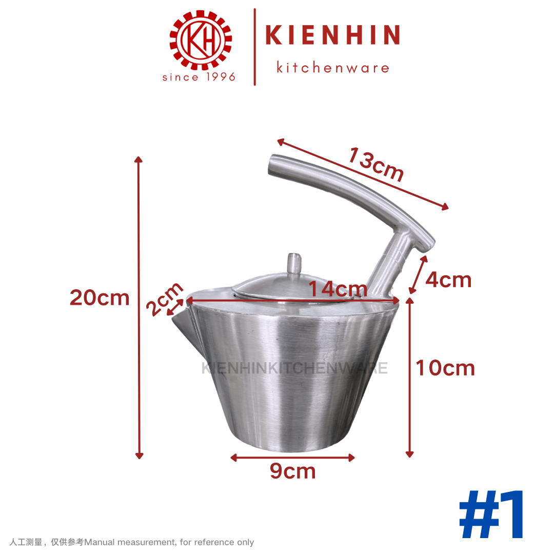 THICKENED S/S HIGH CLASS TEA POT \ UNIQUE DESIDN TEA POT | 特厚不锈钢高雅茶壶