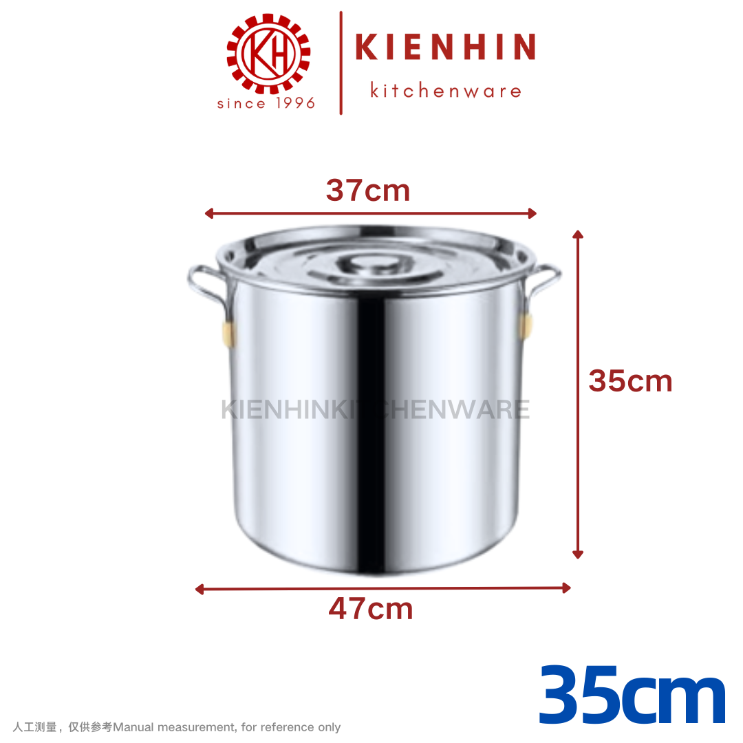 S/S QUALITY MULTIPURPPOSE SOUP POT | 高质量多功能不锈钢汤桶 < 35cm/40cm/50cm/60cm >