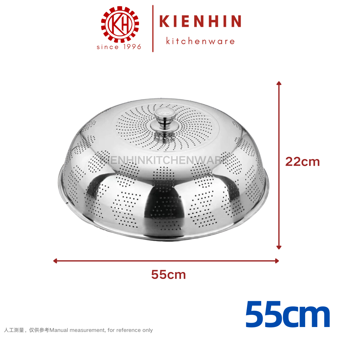 S/S HIGH QUALITY FOOD COVER | DISH COVER | TUDUNG SAJI (HOLE DESIGN) | 高质量白钢多功能高盖菜罩 | 白钢高盖菜篮 (全冲孔设计)