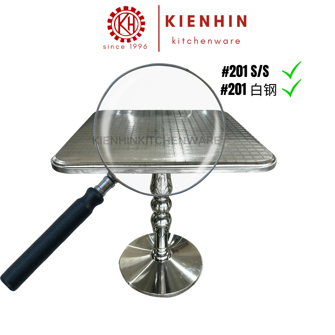 S/S SQUARE BAR TABLE (CHINESE KNOT DESIGN) <70 X 70 X 76 CM> | 方形吧台桌(中国结设计)