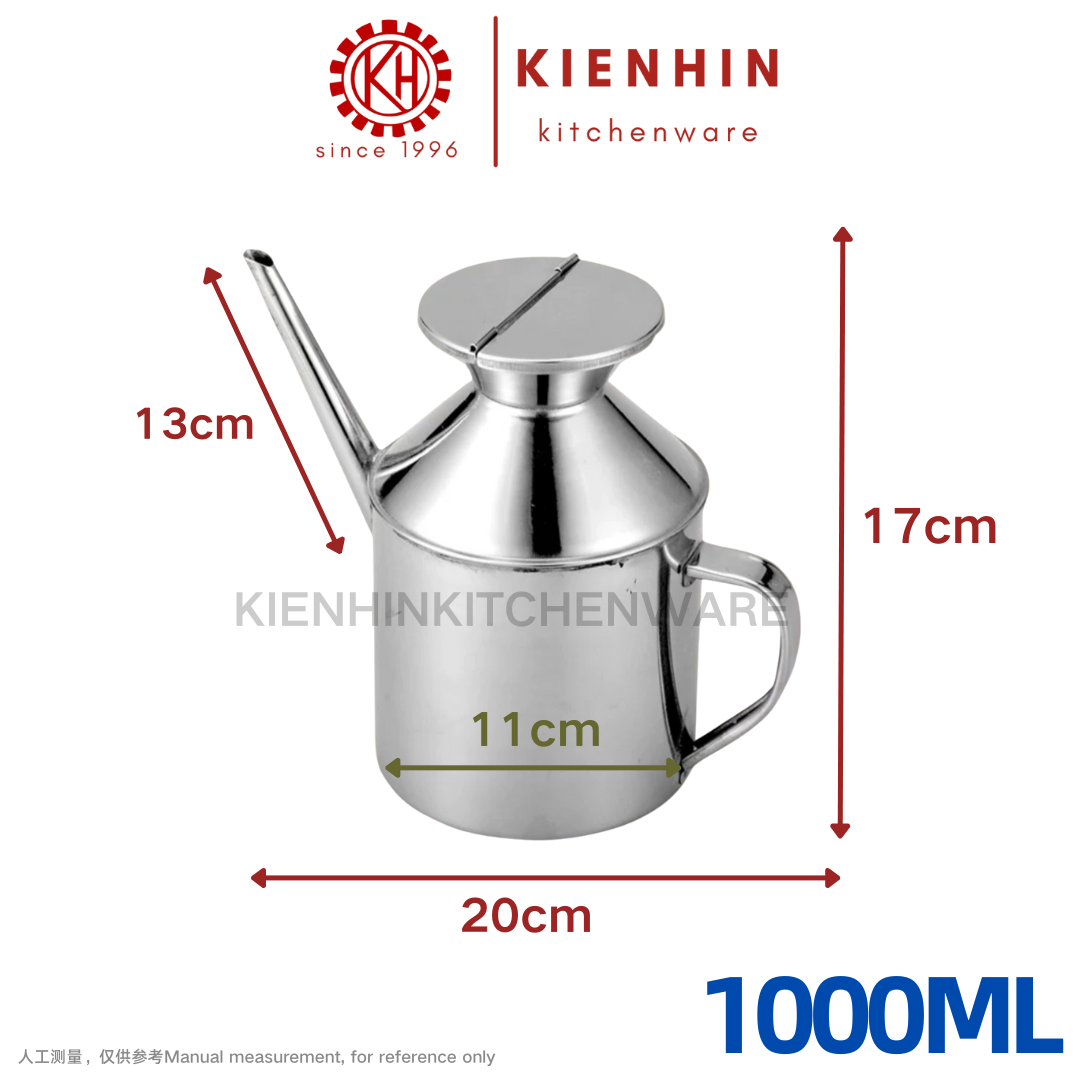 S/S OIL POT DISPENSER | S/S OIL CONTAINER | 白钢油壶 < 450ml / 550ml / 1000ml >