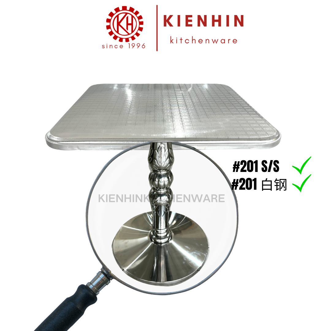 S/S SQUARE BAR TABLE (CHINESE KNOT DESIGN) <70 X 70 X 76 CM> | 方形吧台桌(中国结设计)