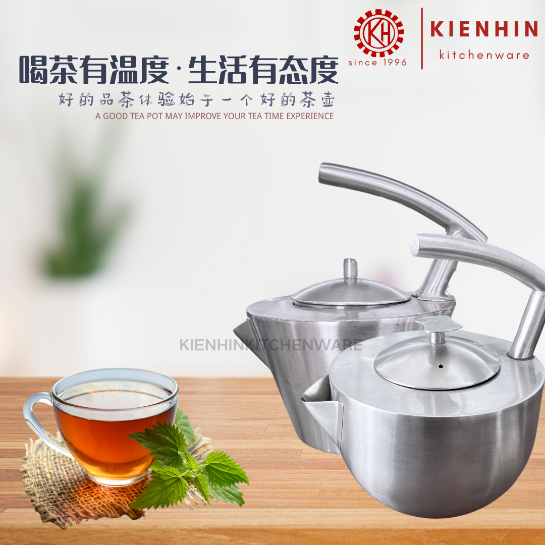 THICKENED S/S HIGH CLASS TEA POT \ UNIQUE DESIDN TEA POT | 特厚不锈钢高雅茶壶