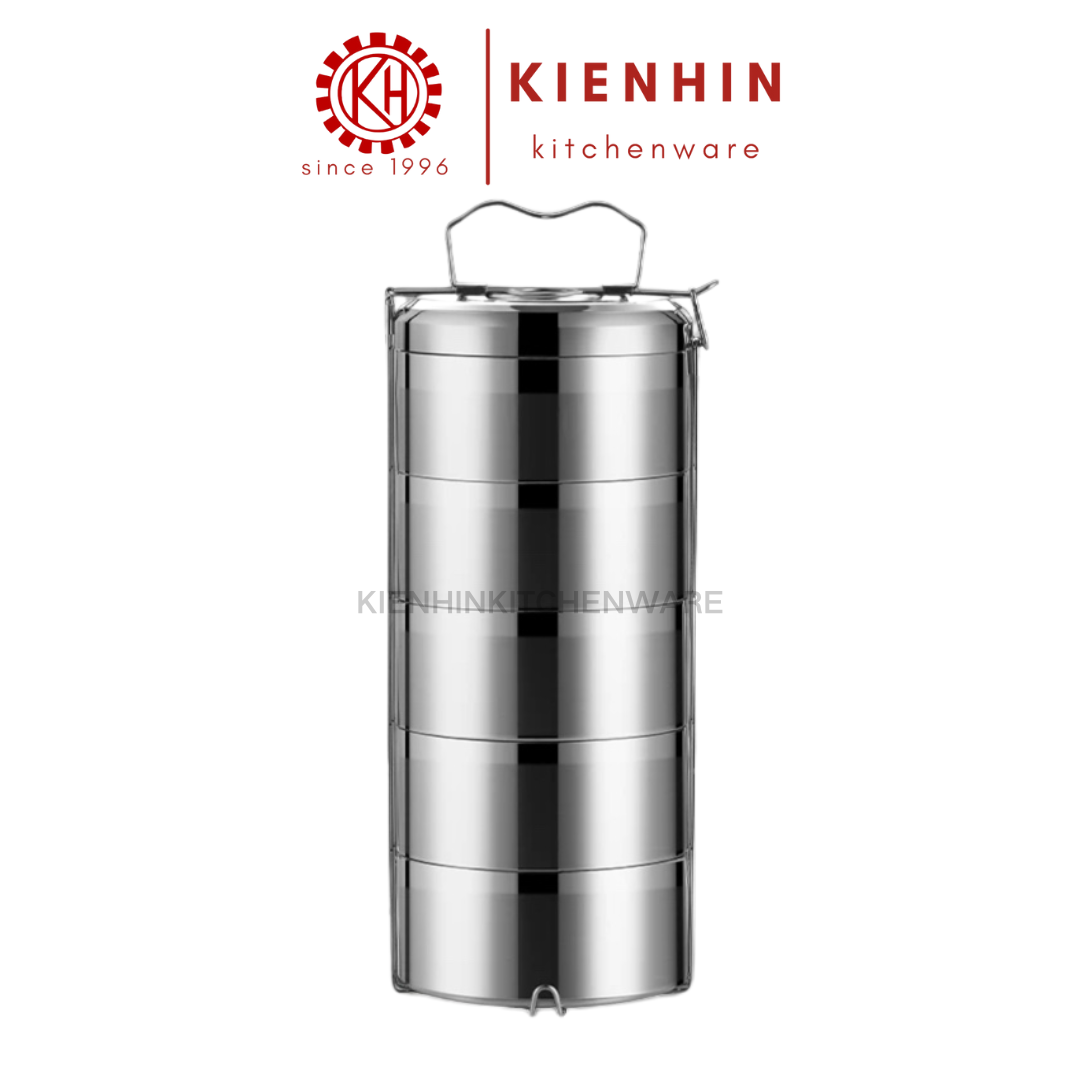 #304 S/S HEAT INSULATED LUNCH TIFFIN CARRIER #304白钢双层保温食格