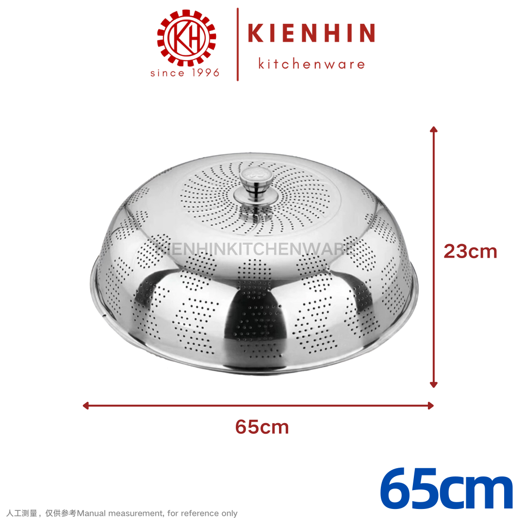 S/S HIGH QUALITY FOOD COVER | DISH COVER | TUDUNG SAJI (HOLE DESIGN) | 高质量白钢多功能高盖菜罩 | 白钢高盖菜篮 (全冲孔设计)