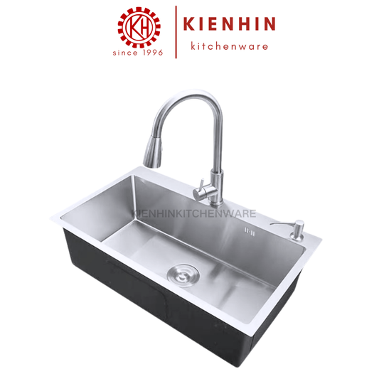 #304 S/S SINGLE COLUMN SINK WITH FULL SET ACCESSORIES | 满配厨房多功能水槽 (单槽)