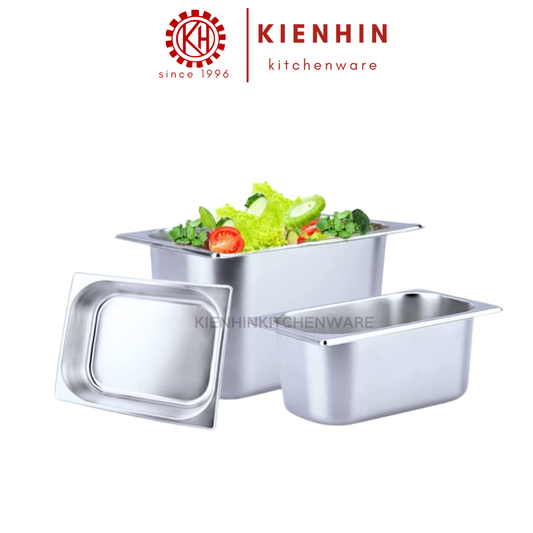 1/6 & 1/9 S/S MULTIPURPOSE BASIN | 1/6 & 1/9 不锈钢份数盆 < 6.5cm / 15cm > [ INCLUDED COVER / 包括盖子]