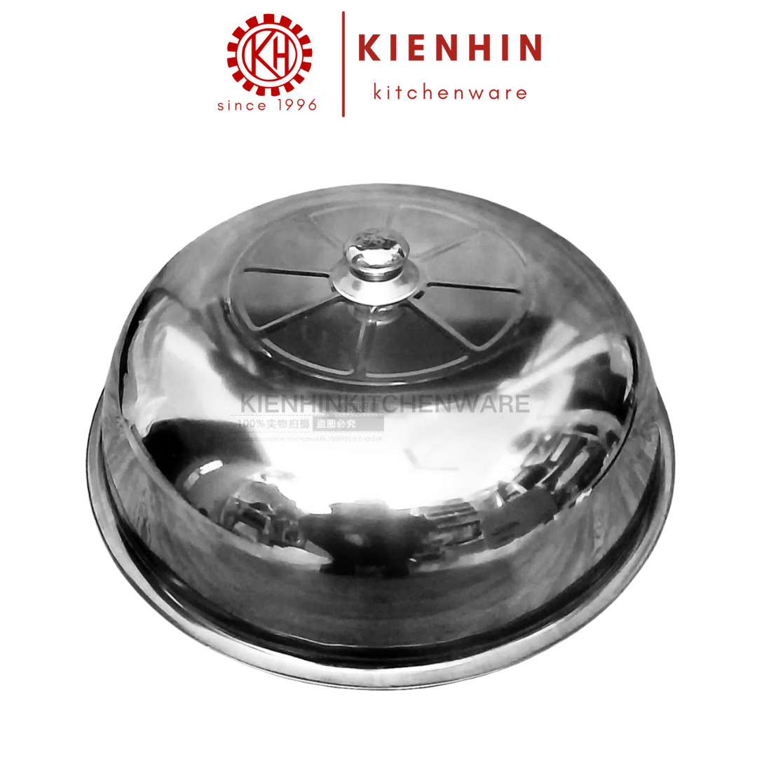 S/S HIGH QUALITY FOOD COVER | DISH COVER | TUDUNG SAJI (HOLESLESS) | 高质量白钢多功能高盖菜罩 | 白钢多功能高盖菜篮 (无孔)