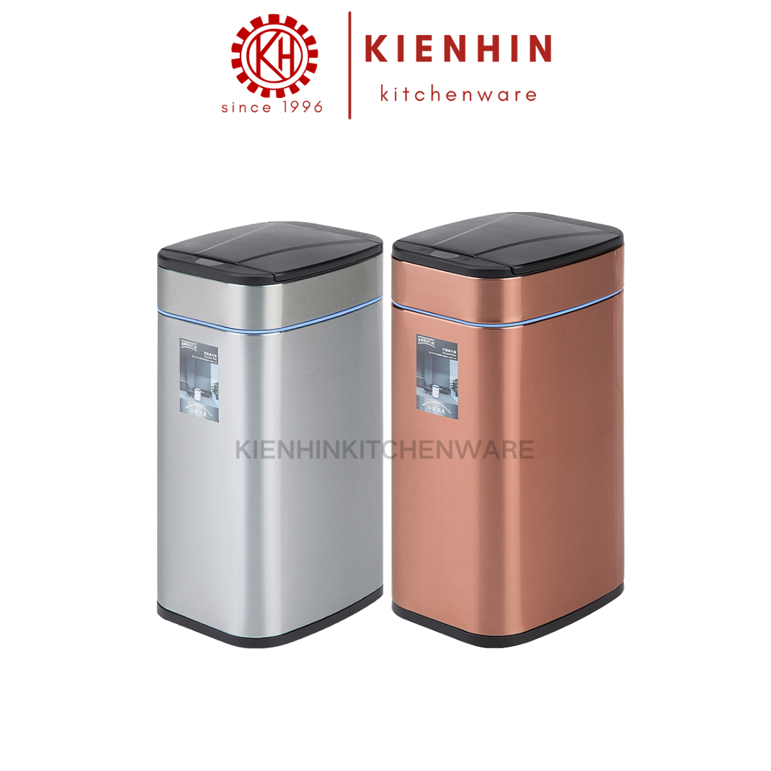 HIGH QUALITY RECHARGEABLE SQUARE  AUTOMATIC SENSOR DUSTBIN | 高质量可充电智能垃圾桶 [ 12L ]