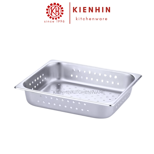 1/2 S/S STEAM BASIN | 1/2 不锈钢份数盆蒸盆 < 6.5cm > [ NOT INCLUDED COVER / 不包括盖子]