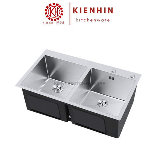 #304 S/S TWO / DOUBLE COLUMN SINK WITH FULL SET ACCESSORIES | 满配厨房多功能水槽 (双槽)