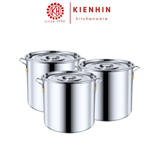 S/S QUALITY MULTIPURPPOSE SOUP POT |  高质量多功能不锈钢汤桶 < 35cm/40cm/50cm/60cm >