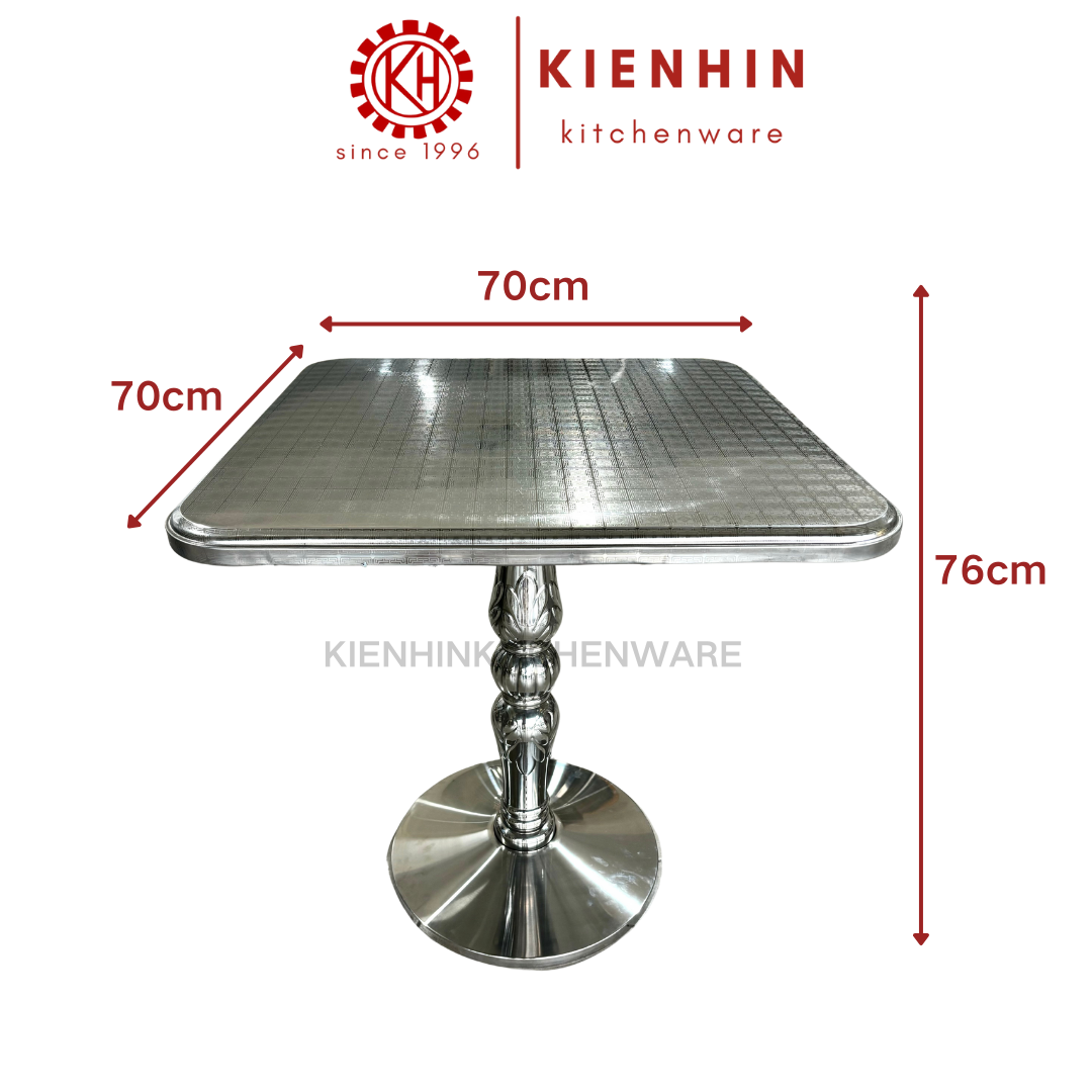 S/S SQUARE BAR TABLE (CHINESE KNOT DESIGN) <70 X 70 X 76 CM> | 方形吧台桌（中国结设计）