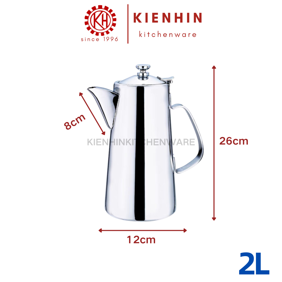 COLD/HOT WATER KETTLE | WATER JUG | TEA POT | JUG CEREK /JUG AIR < 1.9L/2L > [SILVER] | 短/长嘴冷热水壶 [银]