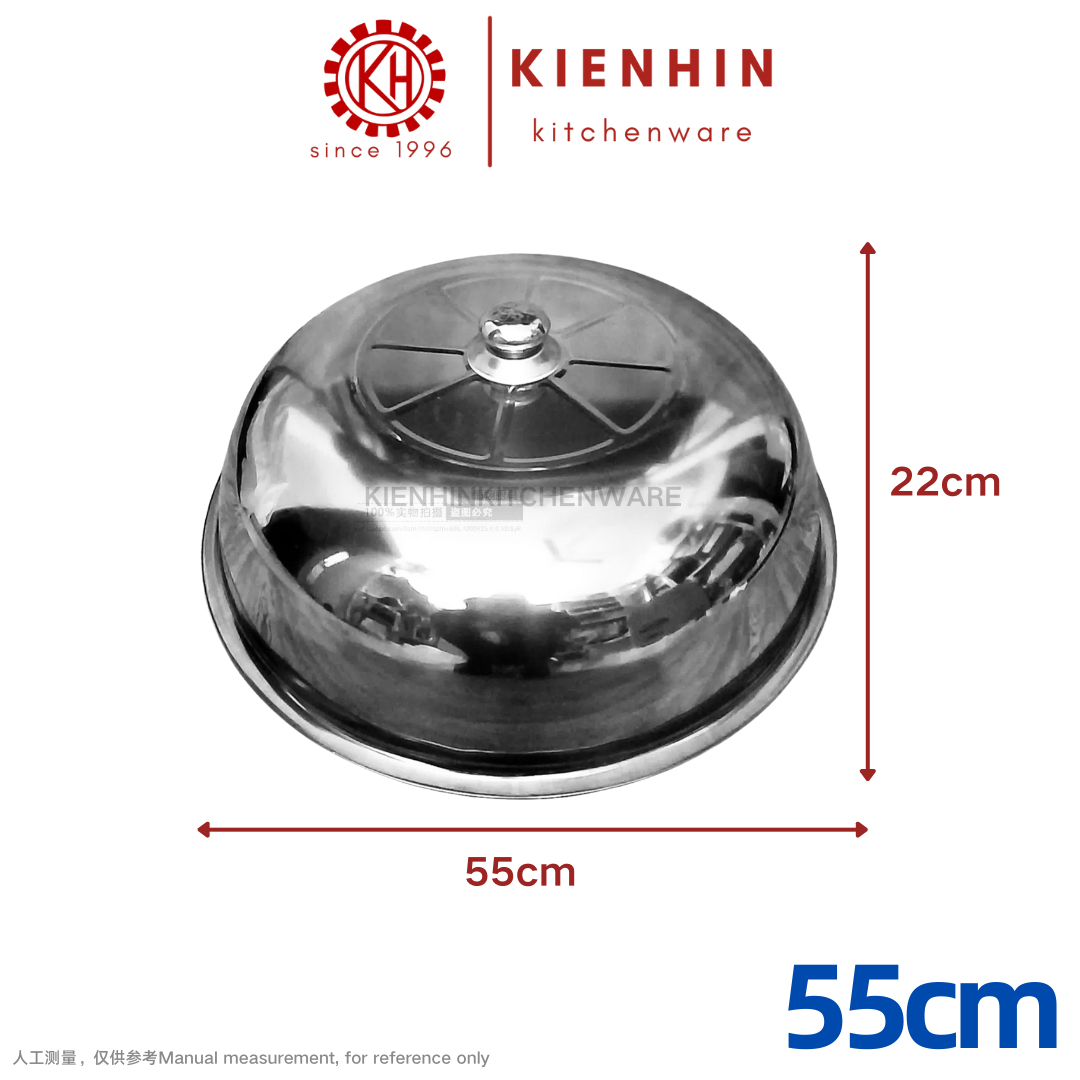 S/S HIGH QUALITY FOOD COVER | DISH COVER | TUDUNG SAJI (HOLESLESS) | 高质量白钢多功能高盖菜罩 | 白钢多功能高盖菜篮 (无孔)