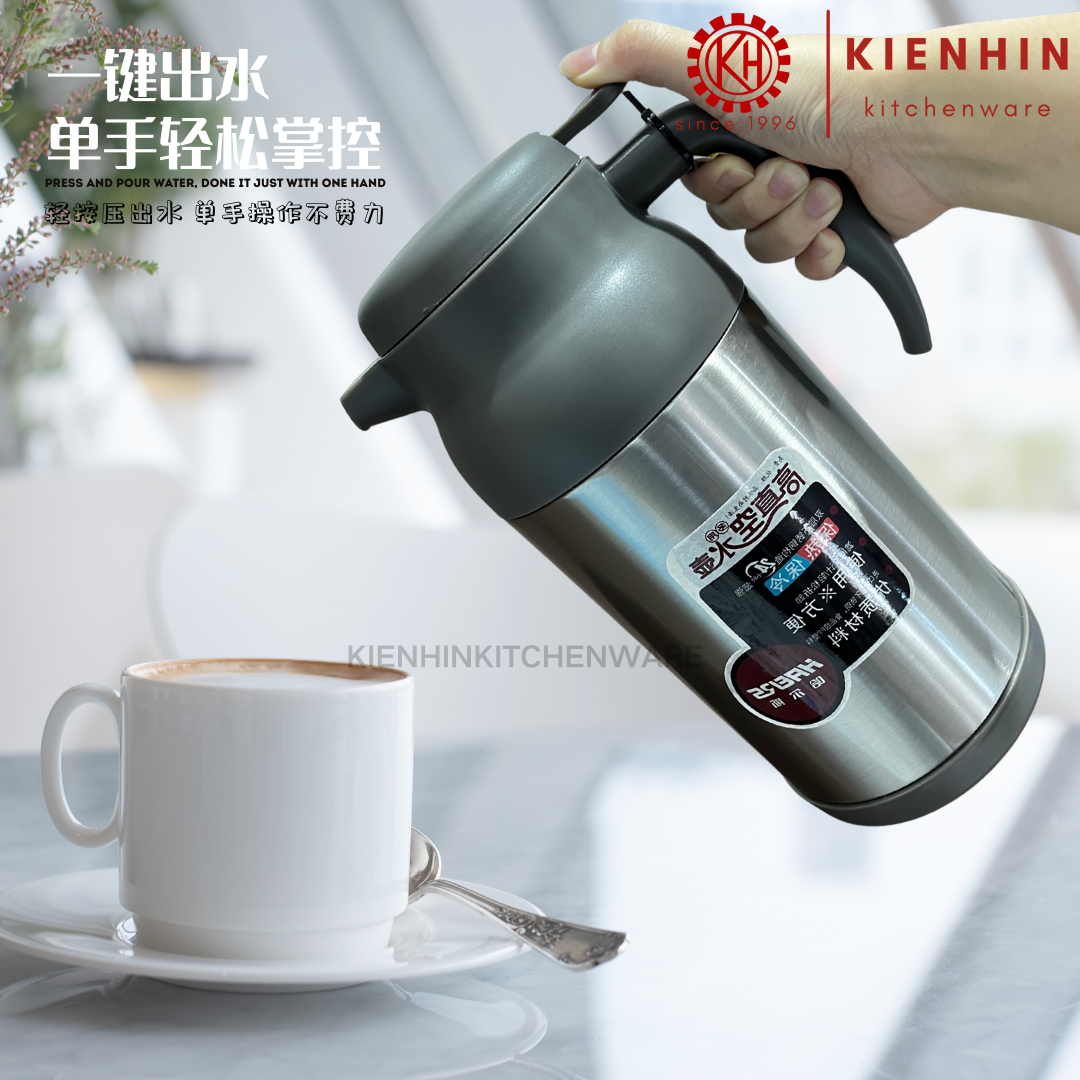 LARGE CAPACITY THERMOS HOT & COLD WATER BOTTLE TEA POT | JUG AIR PANAS & SEJUK | 真空多用冷热水壶 < 1600ML >