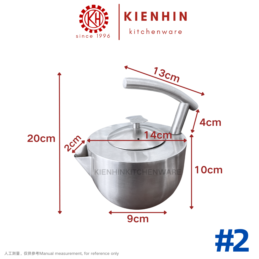 THICKENED S/S HIGH CLASS TEA POT \ UNIQUE DESIDN TEA POT | 特厚不锈钢高雅茶壶