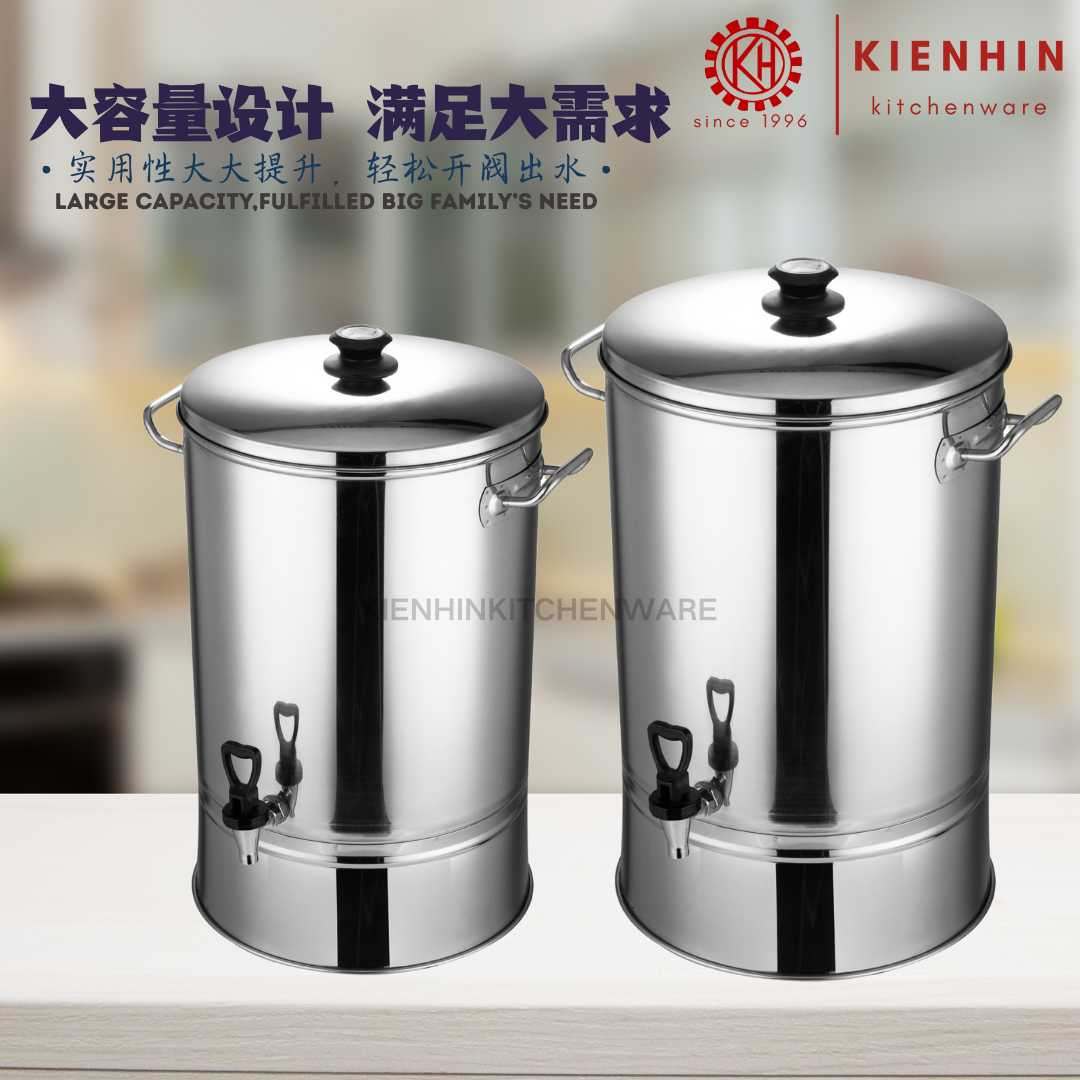 S/S SINGLE FAUCET WATER DISPENSER / WATER STORAGE | 不锈钢带龙头冷水桶 < 38L / 58L >