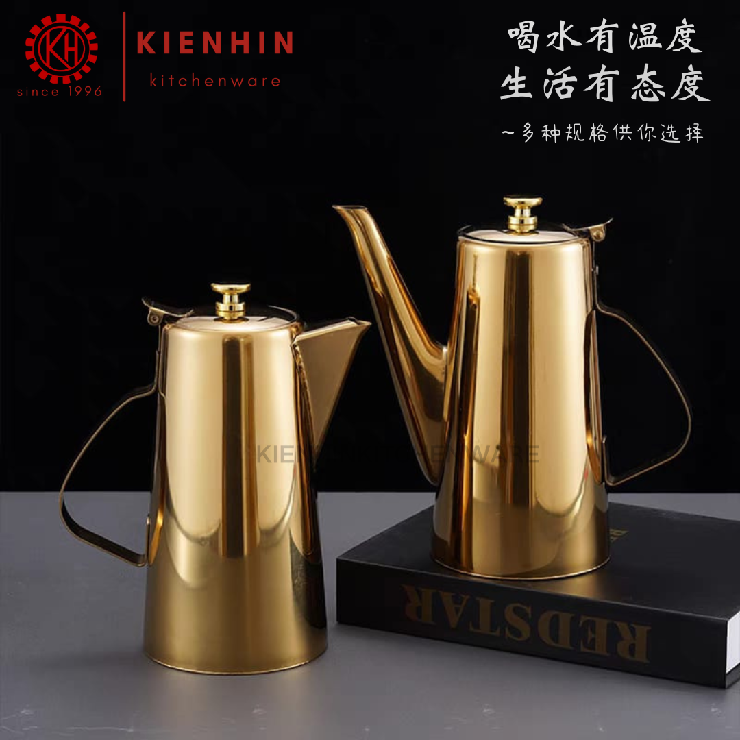 COLD/HOT WATER KETTLE | WATER JUG | TEA POT | JUG CEREK /JUG AIR < 1.9L/2L > [GOLD] | 短/长嘴冷热水壶 [金]