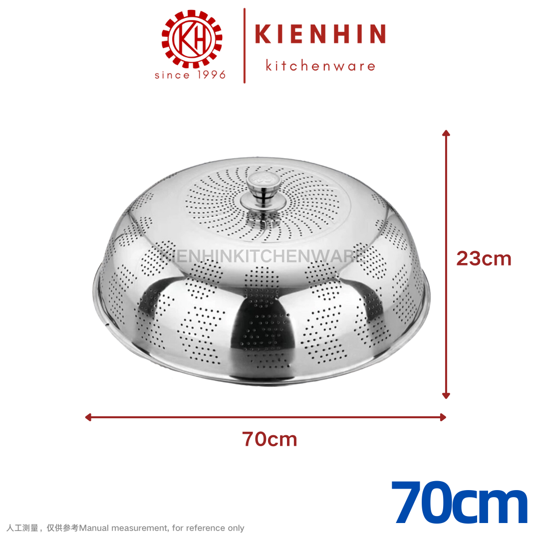 S/S HIGH QUALITY FOOD COVER | DISH COVER | TUDUNG SAJI (HOLE DESIGN) | 高质量白钢多功能高盖菜罩 | 白钢高盖菜篮 (全冲孔设计)