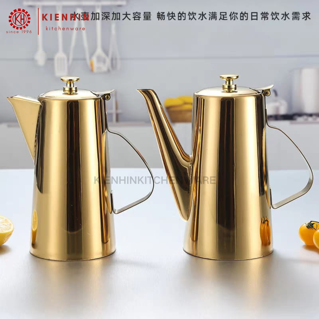 COLD/HOT WATER KETTLE | WATER JUG | TEA POT | JUG CEREK /JUG AIR < 1.9L/2L > [GOLD] | 短/长嘴冷热水壶 [金]