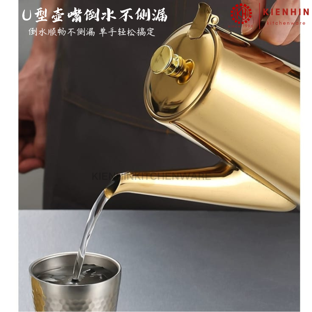 COLD/HOT WATER KETTLE | WATER JUG | TEA POT | JUG CEREK /JUG AIR < 1.9L/2L > [GOLD] | 短/长嘴冷热水壶 [金]