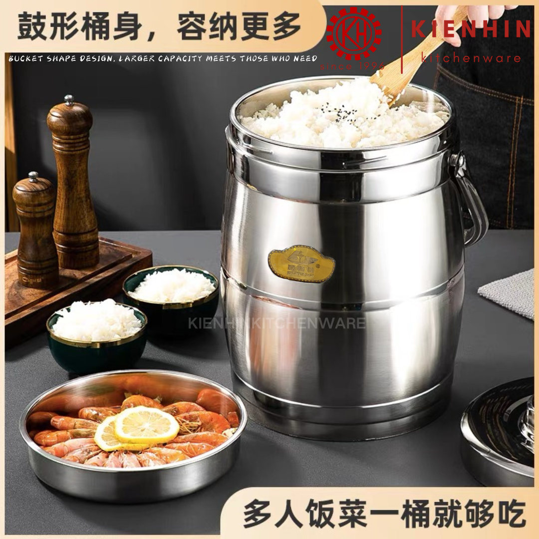 S/S THERMOS PORTABLE POT \ COMPARTMENTS LUNCH BOX | 不锈钢保温提锅/餐盒 <10L>