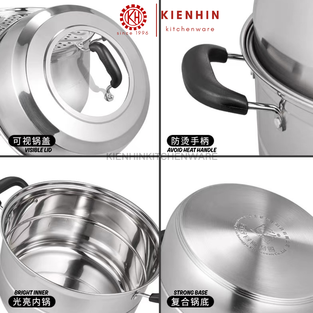 3 LAYER S/S STEAM POT < 30CM > | 不锈钢三层可叠蒸锅