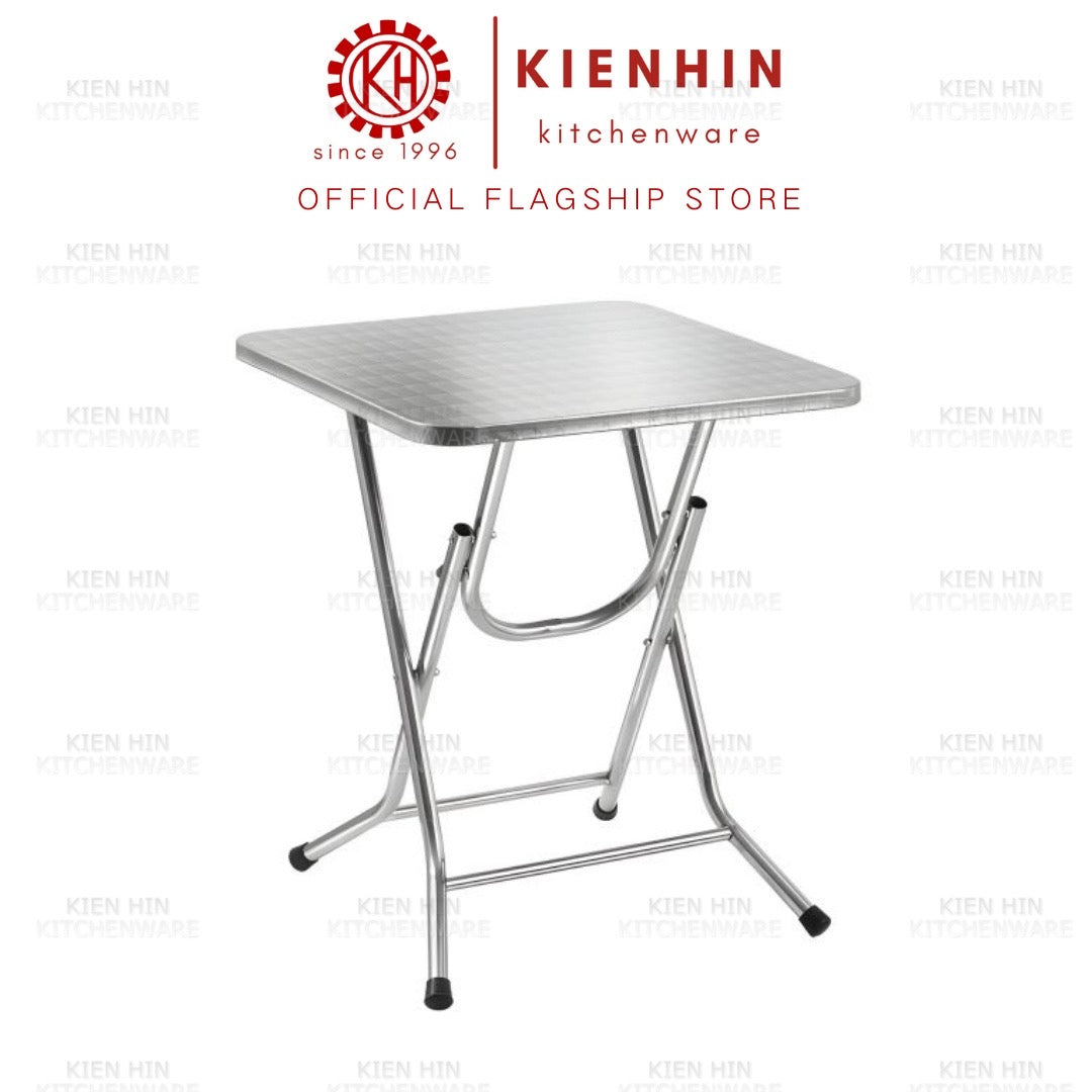 SUS 201 STAINLESS STEEL FOLDABLE SQUARE TABLE < 70 x 70 CM >折叠式小方桌