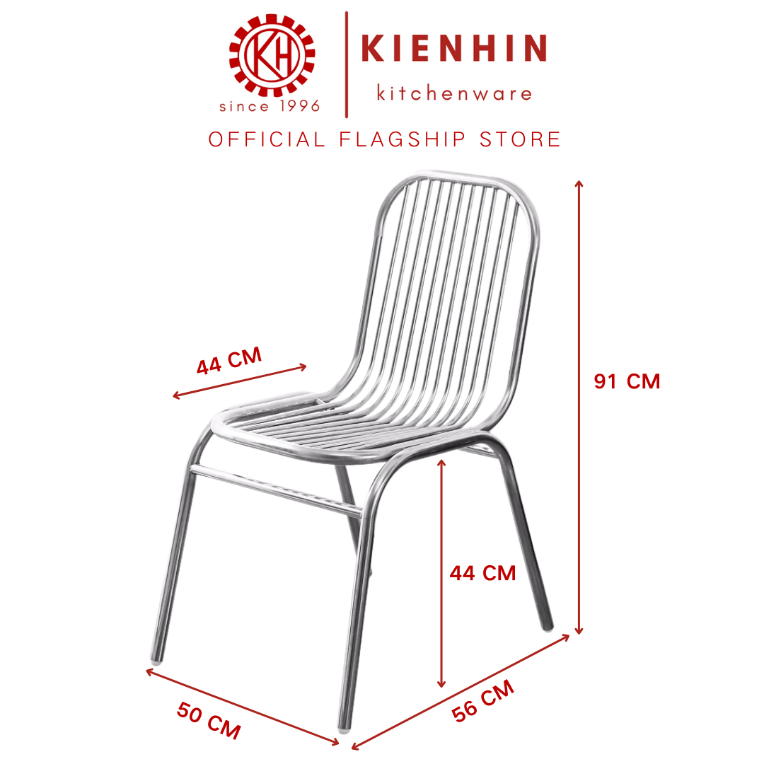 Stainless Steel Armless Chair  白钢无扶手靠背椅