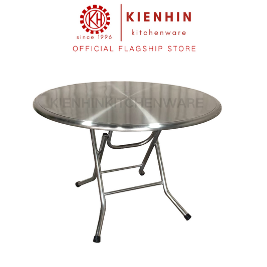 SUS 304 STAINLESS STEEL FOLDABLE ROUND TABLE - 1.0M 折叠式圆桌 - 1米