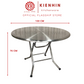 SUS 304 STAINLESS STEEL FOLDABLE ROUND TABLE - 1.0M 折叠式圆桌 - 1米
